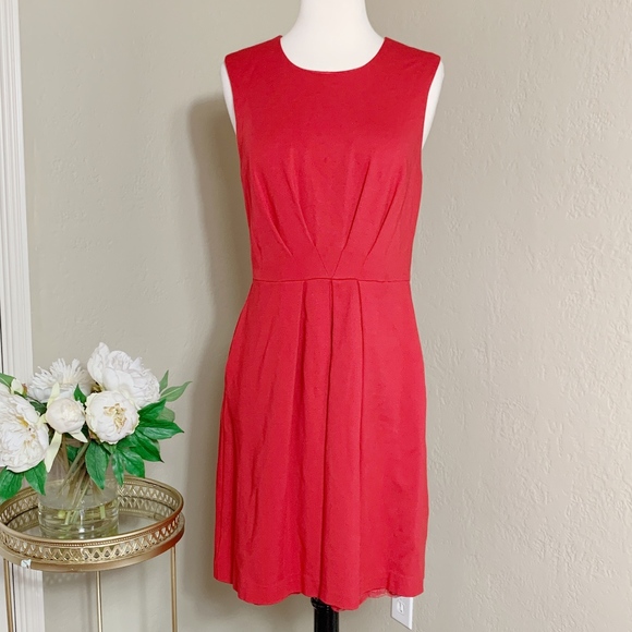 Trina Turk Dresses & Skirts - Trina Turk Red Lace Trim Sleeveless A-Line Dress